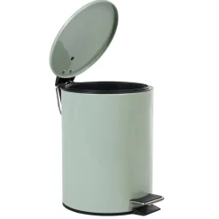 Nettoyage Et Entretien|Gifi Poubelle salle de bain métal uni vert d'eau 3L