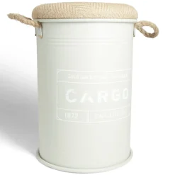 Rangement|Gifi Pouf coffre de rangement moyen modèle Ø34xH49,5cm vert