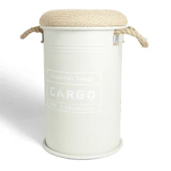 Rangement|Gifi Pouf coffre de rangement petit modèle Ø27xH43,5cm vert