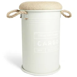 Rangement|Gifi Pouf coffre de rangement petit modèle Ø27xH43,5cm vert