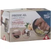 Presse ail en inox avec brosse de nettoyage^Gifi Discount