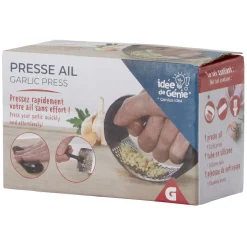 Presse ail en inox avec brosse de nettoyage^Gifi Discount