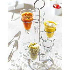 Présentoir et 6 verrines coniques^Gifi Clearance