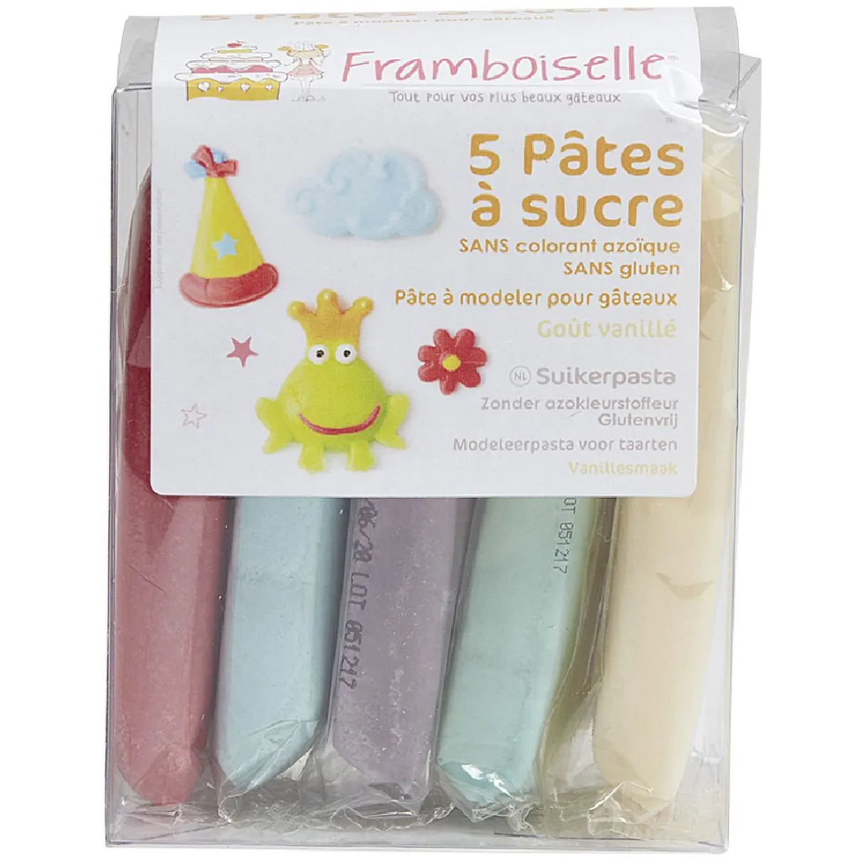Pâte à sucre Framboiselle x6^Gifi Online