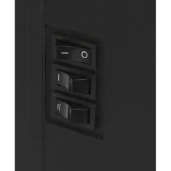 Gifi Radiateur effet cheminée décorative noire