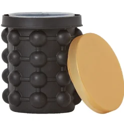 Rafraîchisseur de bouteille bac à glaçons 2en1 noir et doré^Gifi