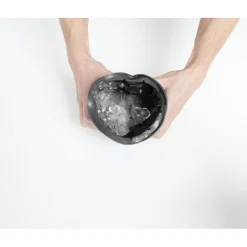 Rafraîchisseur de bouteille bac à glaçons 2en1 noir et doré^Gifi