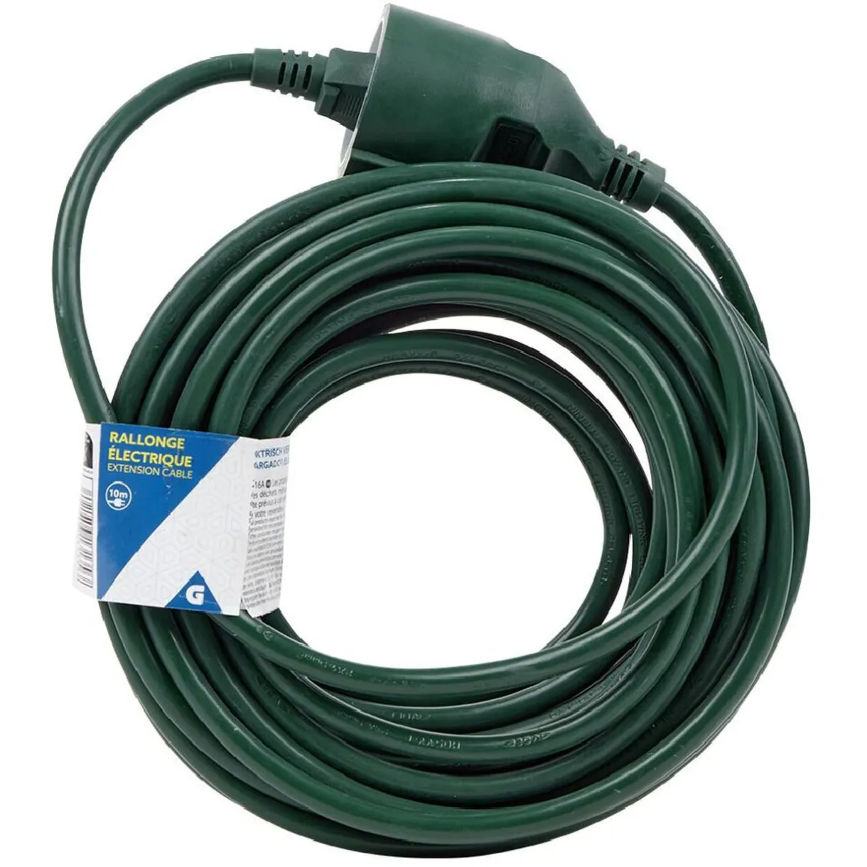 Hot Gifi Rallonge électrique extérieure 10m vert