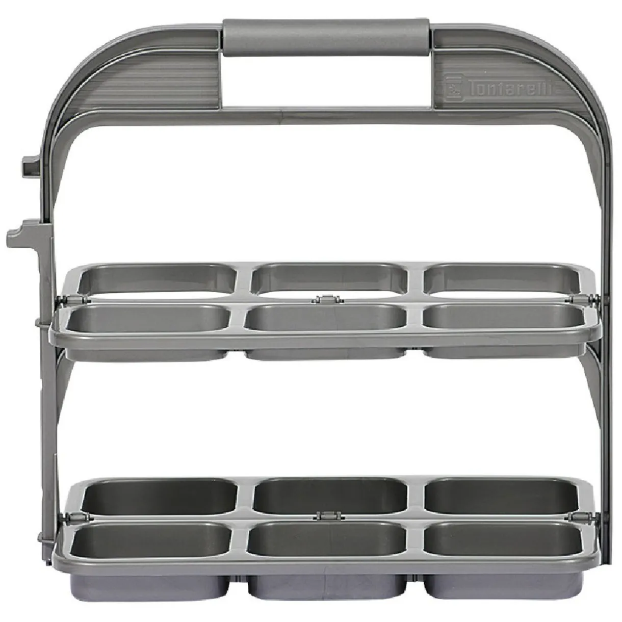 Range bouteille pliable gris 6 emplacements^Gifi Sale