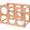 Range bouteilles 6 compartiments bois^Gifi