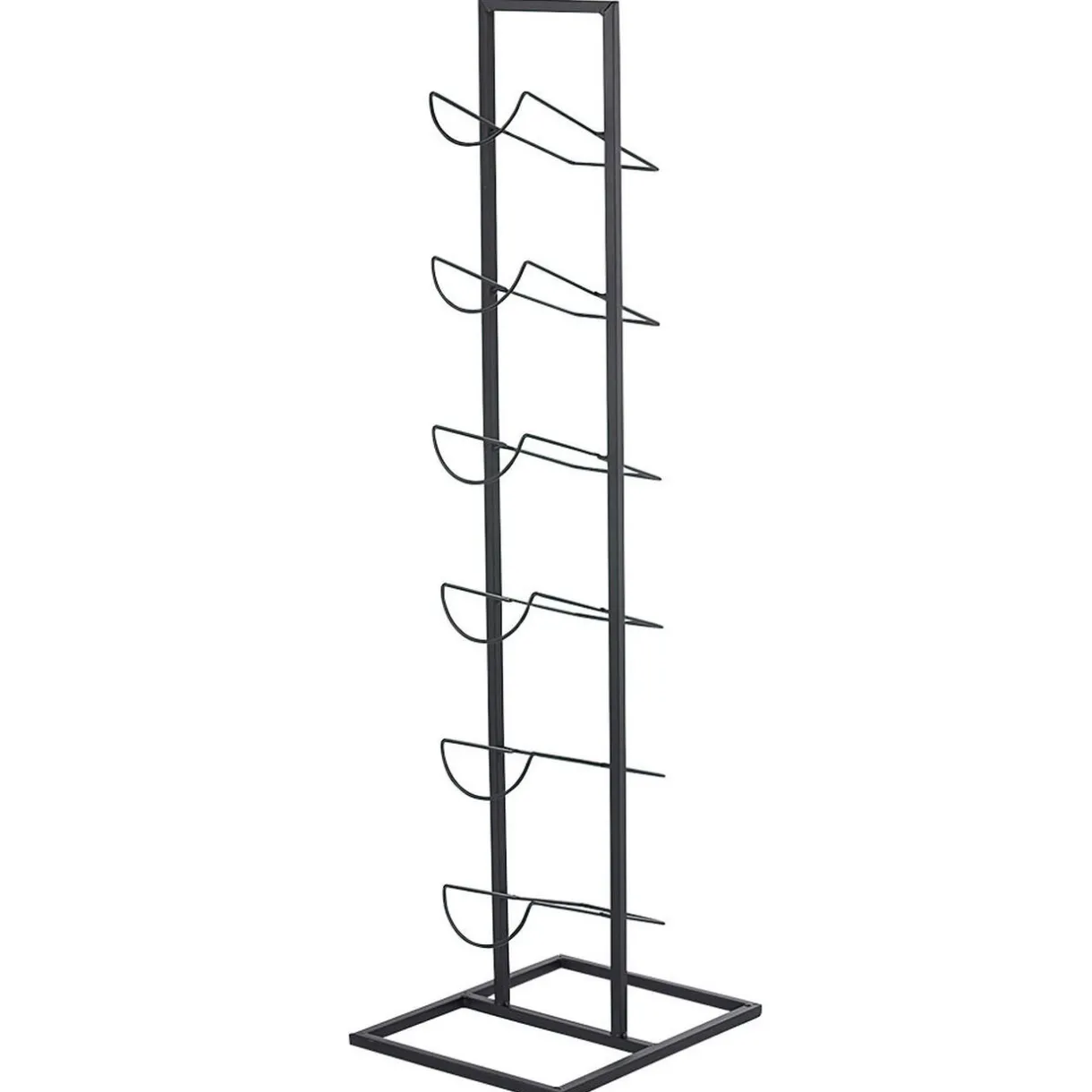 Range bouteilles 6 compartiments métal noir^Gifi Sale