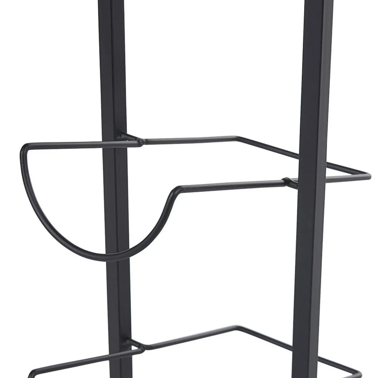 Range bouteilles 6 compartiments métal noir^Gifi Sale