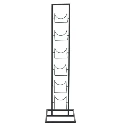 Range bouteilles 6 compartiments métal noir^Gifi Sale