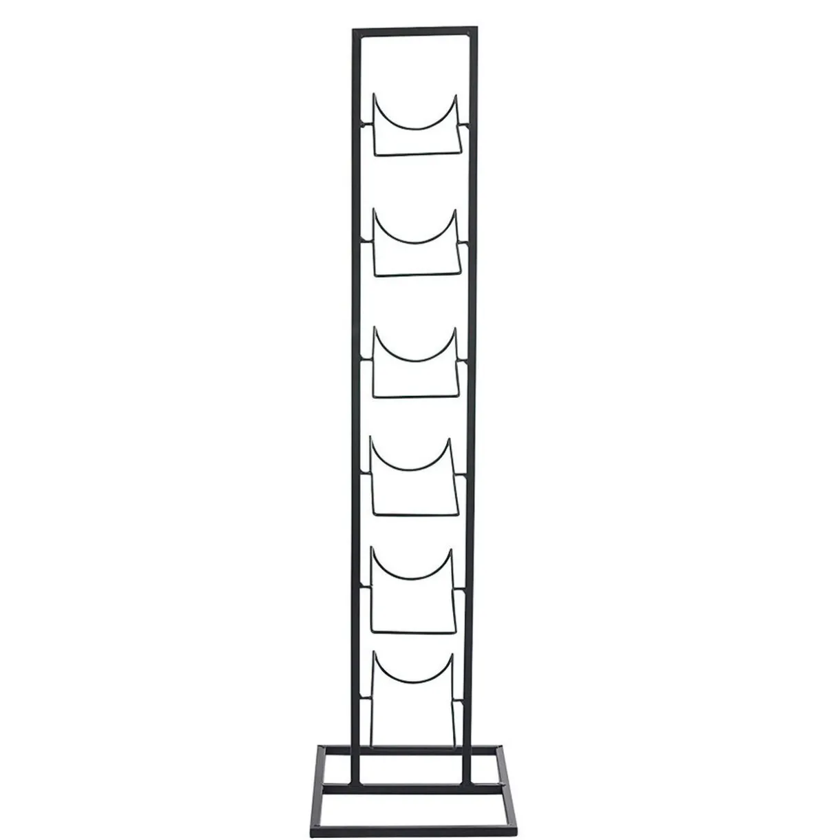 Range bouteilles 6 compartiments métal noir^Gifi Sale