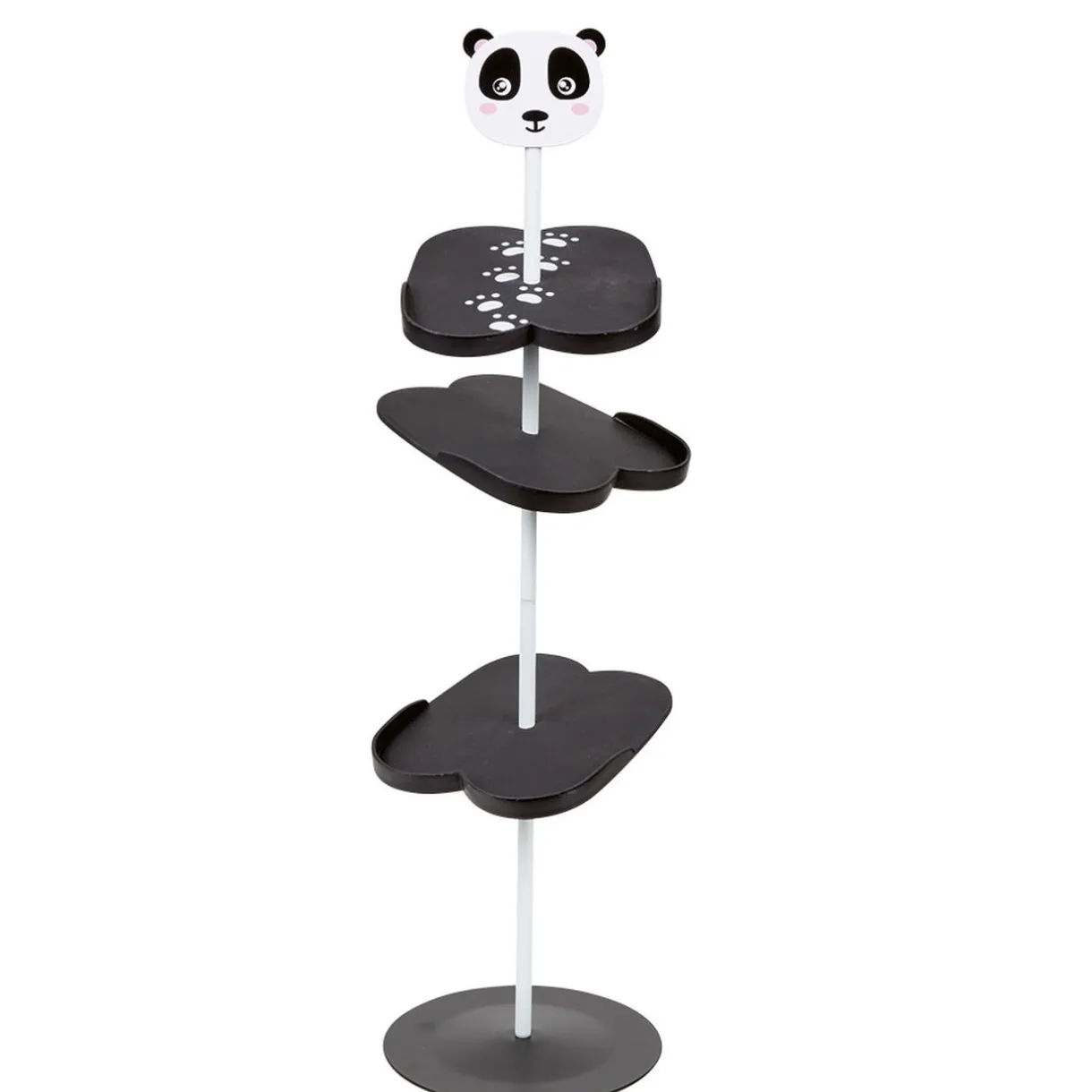 Rangement|Gifi Range chaussure panda 3 paires 3 niveaux noir et blanc