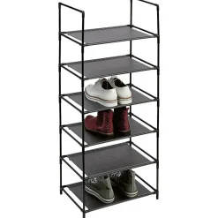 Rangement|Gifi Range chaussures 6 niveaux métal gris