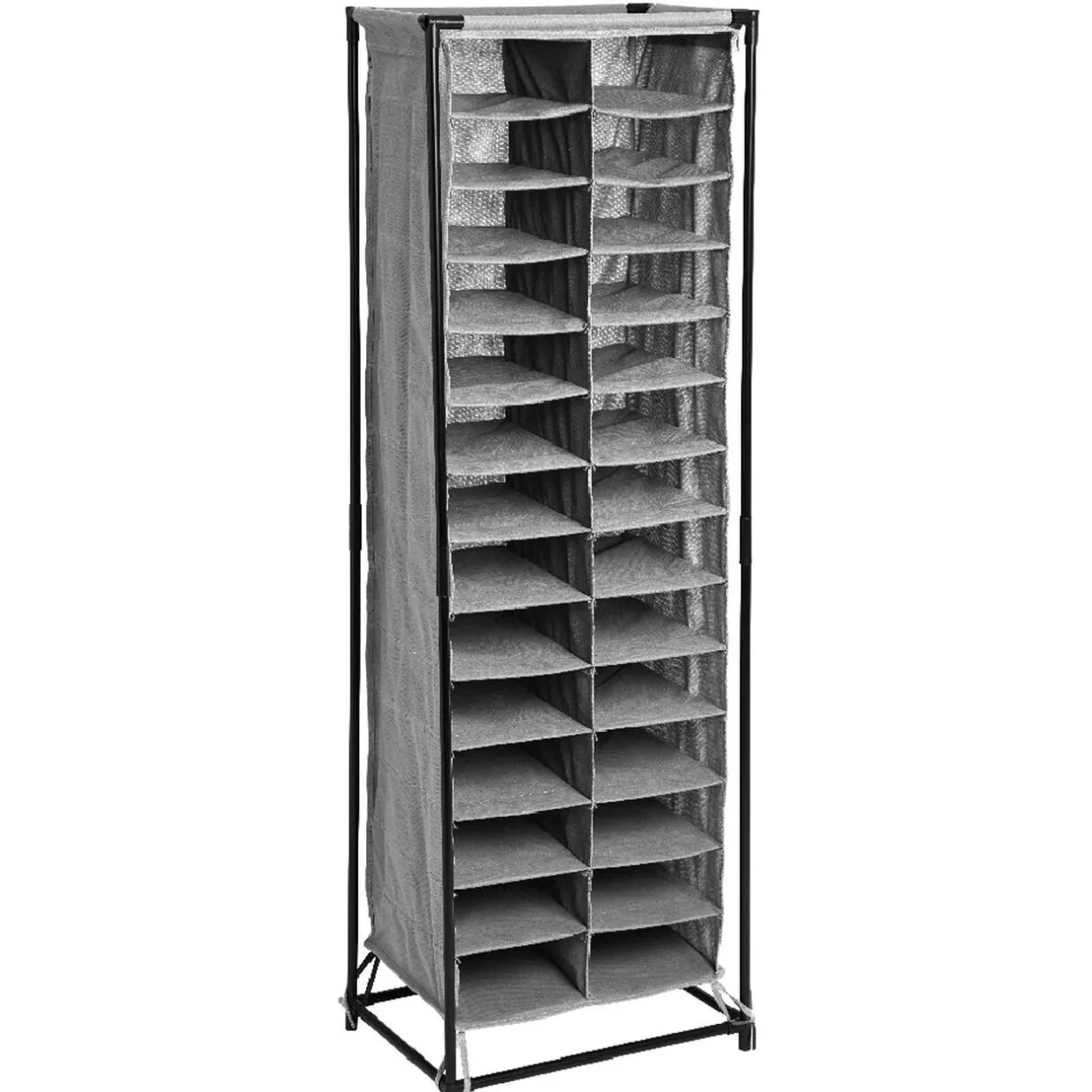 Rangement|Gifi Range chaussures 18 paires gris