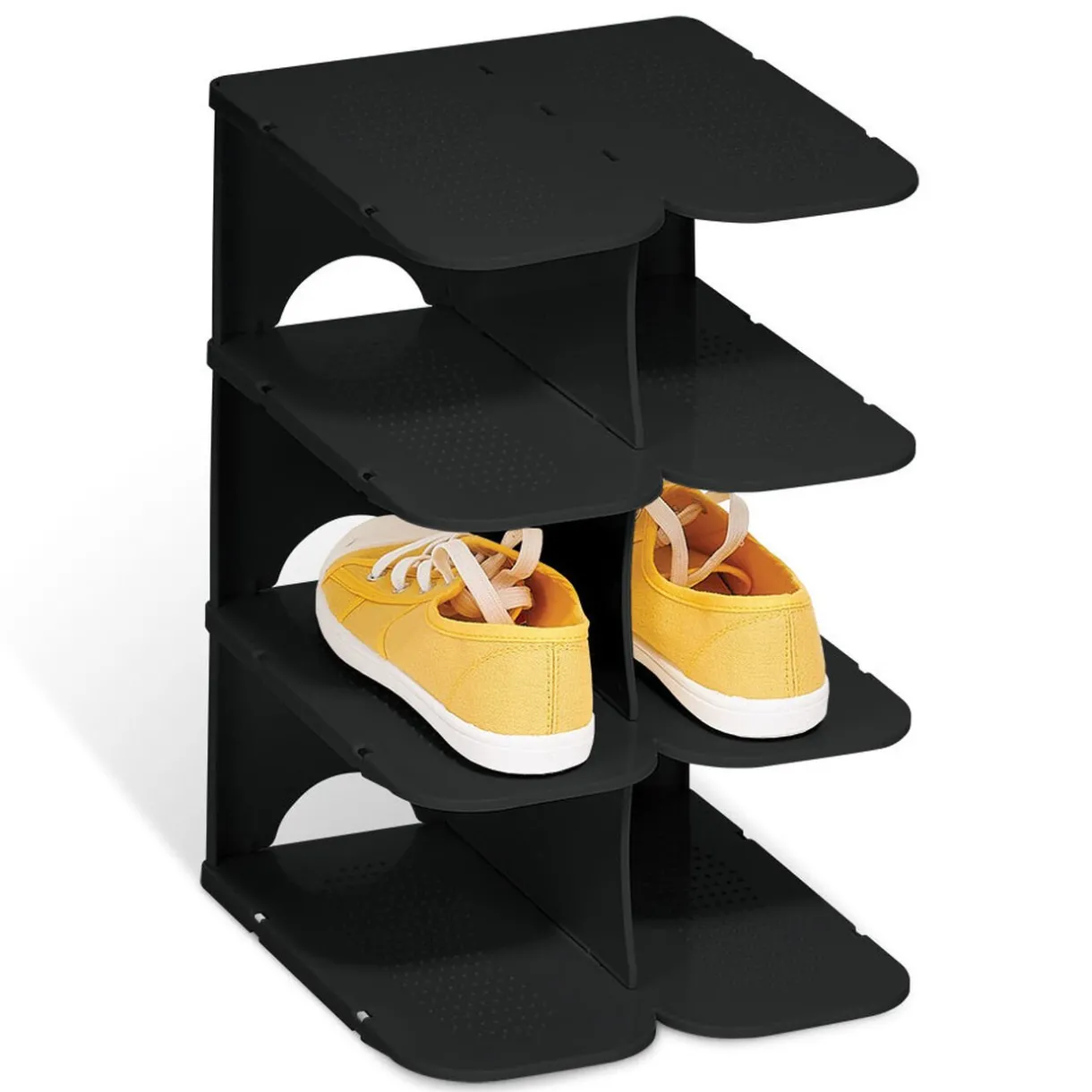 Rangement|Gifi Range chaussures 4 paires noir