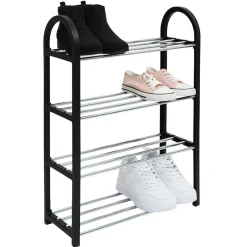 Rangement|Gifi Range chaussures 4 étagères noir L48xl19xH64cm