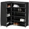 Rangement|Gifi Range chaussures d'angle noir 90x60xH90 cm