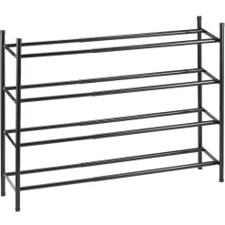 Rangement|Gifi Range chaussures extensible noir 4 niveaux