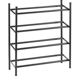 Rangement|Gifi Range chaussures extensible noir 4 niveaux