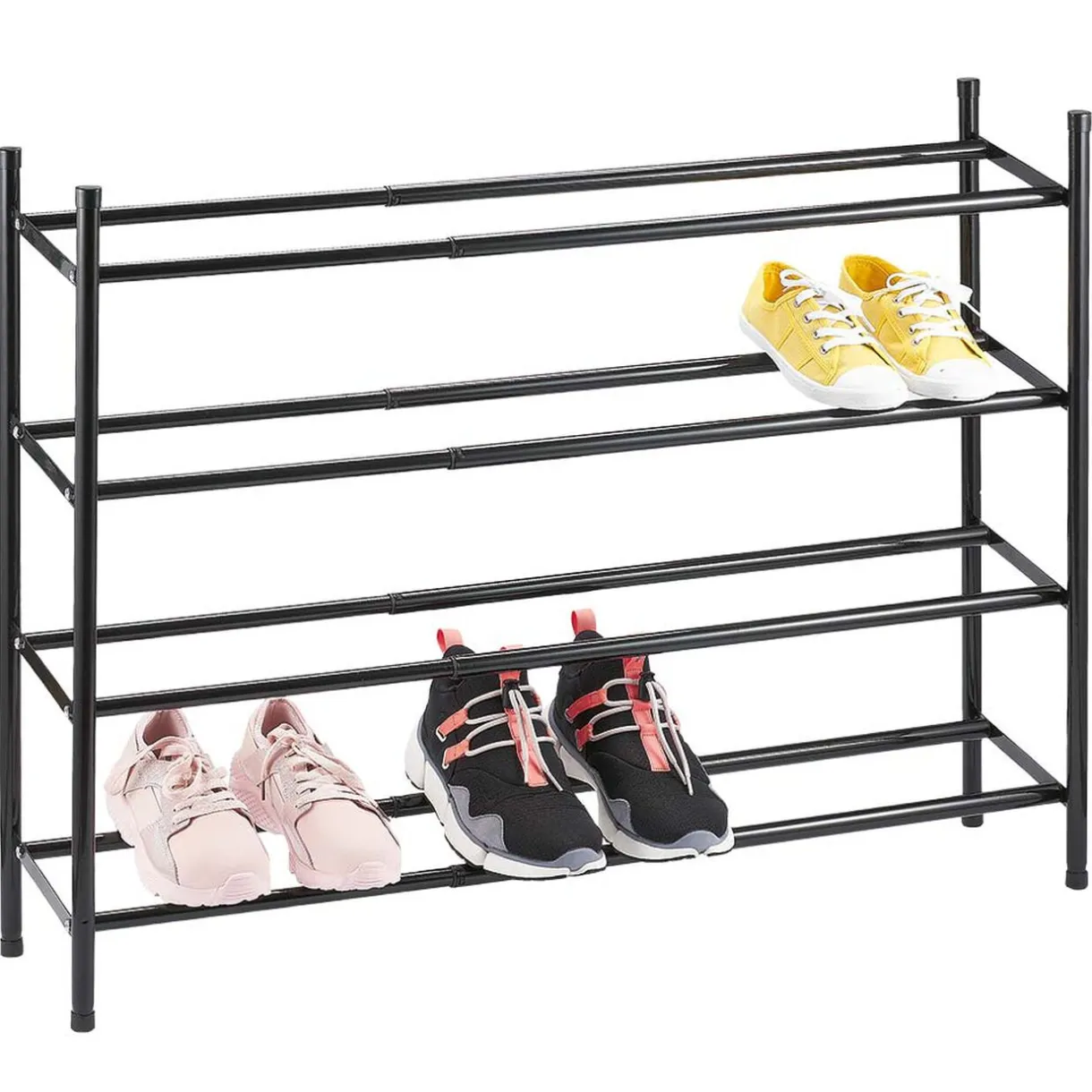 Rangement|Gifi Range chaussures extensible noir 4 niveaux