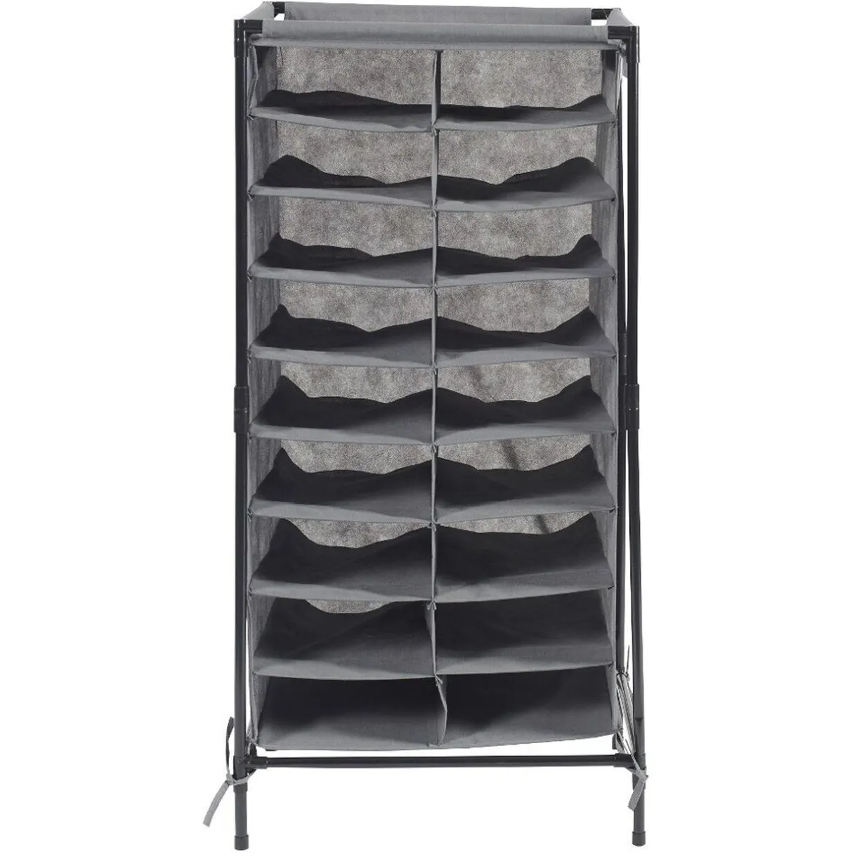 Rangement|Gifi Range chaussures gris 18 paires