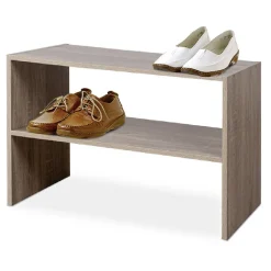Rangement|Gifi Range chaussures superposable mdf naturel