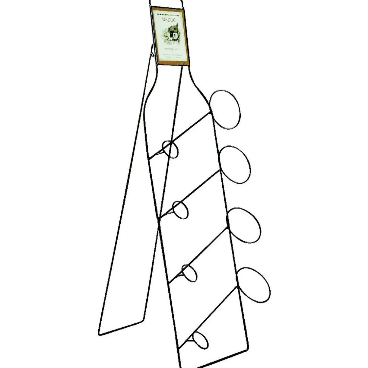 Range-bouteille noir 4 bouteilles^Gifi Online