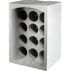 Range-bouteilles 12 emplacements gris^Gifi Online