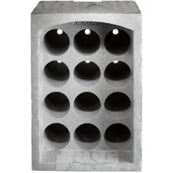 Range-bouteilles 12 emplacements gris^Gifi Online