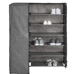 Rangement|Gifi Range-chaussures d'angle gris