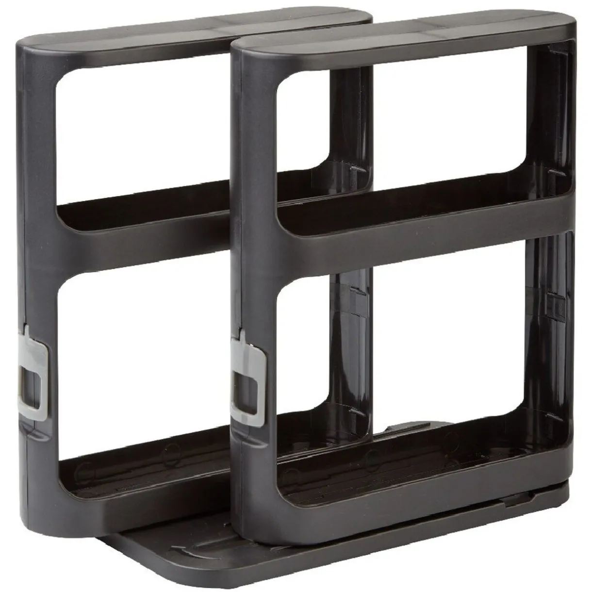 Rangement à épices coulissant 2 niveaux noir^Gifi Online