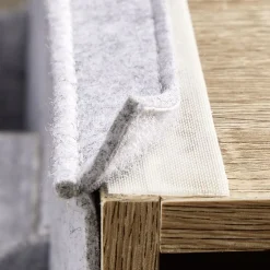 Rangement|Gifi Rangement Box Cube pochette feutrine gris clair 34x30cm