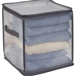 Entretien Du Linge|Gifi Rangement cube transparent ZIP