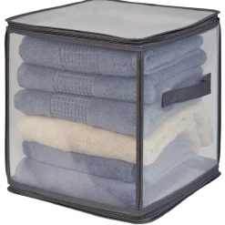 Entretien Du Linge|Gifi Rangement cube transparent ZIP