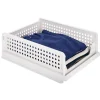 Rangement|Gifi Rangement dressing superposable coulissant blanc petit modèle