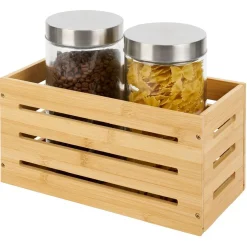 Rangement pliable en bambou 31x15xH15cm^Gifi