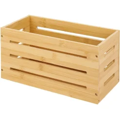 Rangement pliable en bambou 31x15xH15cm^Gifi