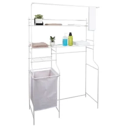 Entretien Du Linge|Gifi Rangement pour buanderie blanc