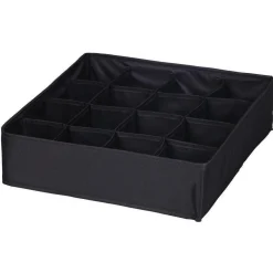 Rangement|Gifi Rangement sous vêtement 16 compartiments noir