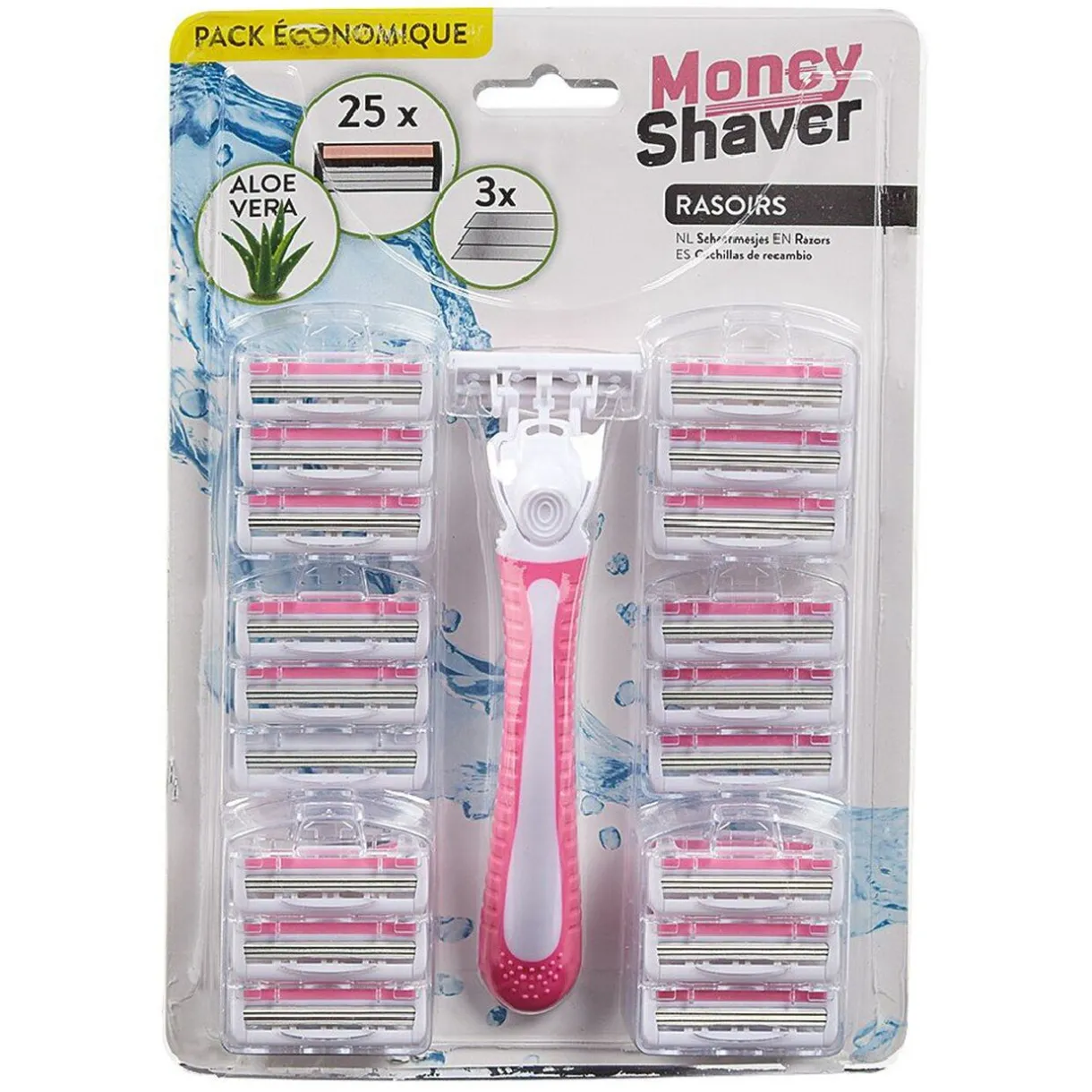 Discount Gifi Rasoir et ses 25 têtes de rechange