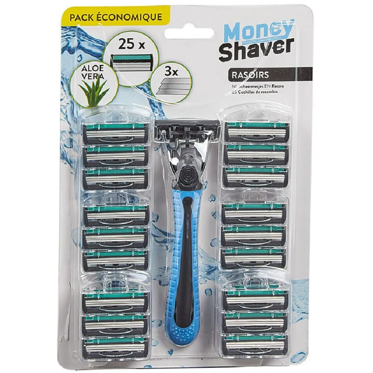 Discount Gifi Rasoir et ses 25 têtes de rechange