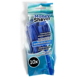 New Gifi Rasoir jetable 2 lames Money Shaver bleu x10