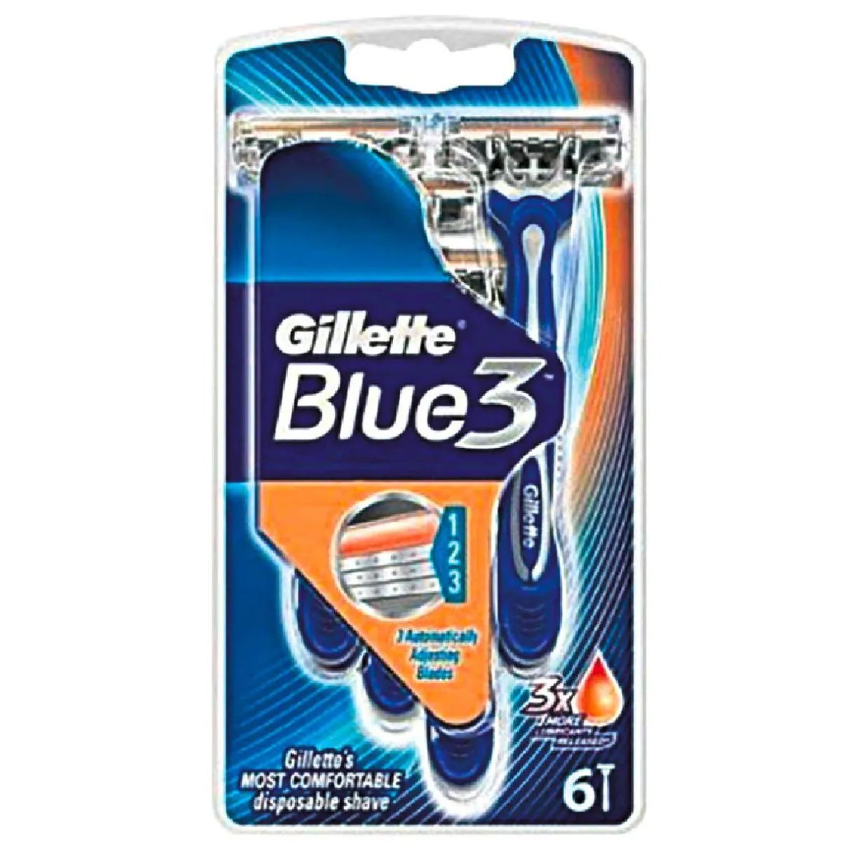 Gifi Rasoir jetable Gillette Blue x6