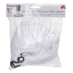 Entretien Du Linge|Gifi Recharge microfibre blanc pour balai vapeur x2