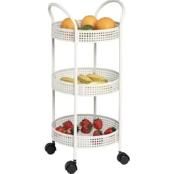 Resserre légumes à roulettes gris clair^Gifi New