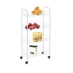 Resserre légumes métal blanc 4 étages^Gifi New