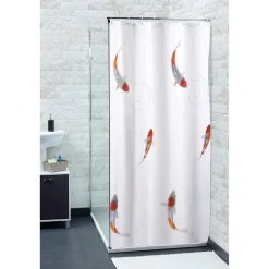 Online Gifi Rideau de douche blanc motif poissons
